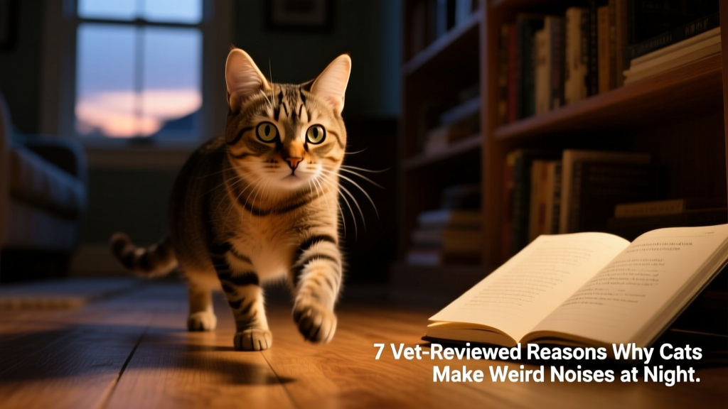 Why Do Cats Make Weird Noises at Night? 7 Vet-Reviewed Reasons for This Behavior