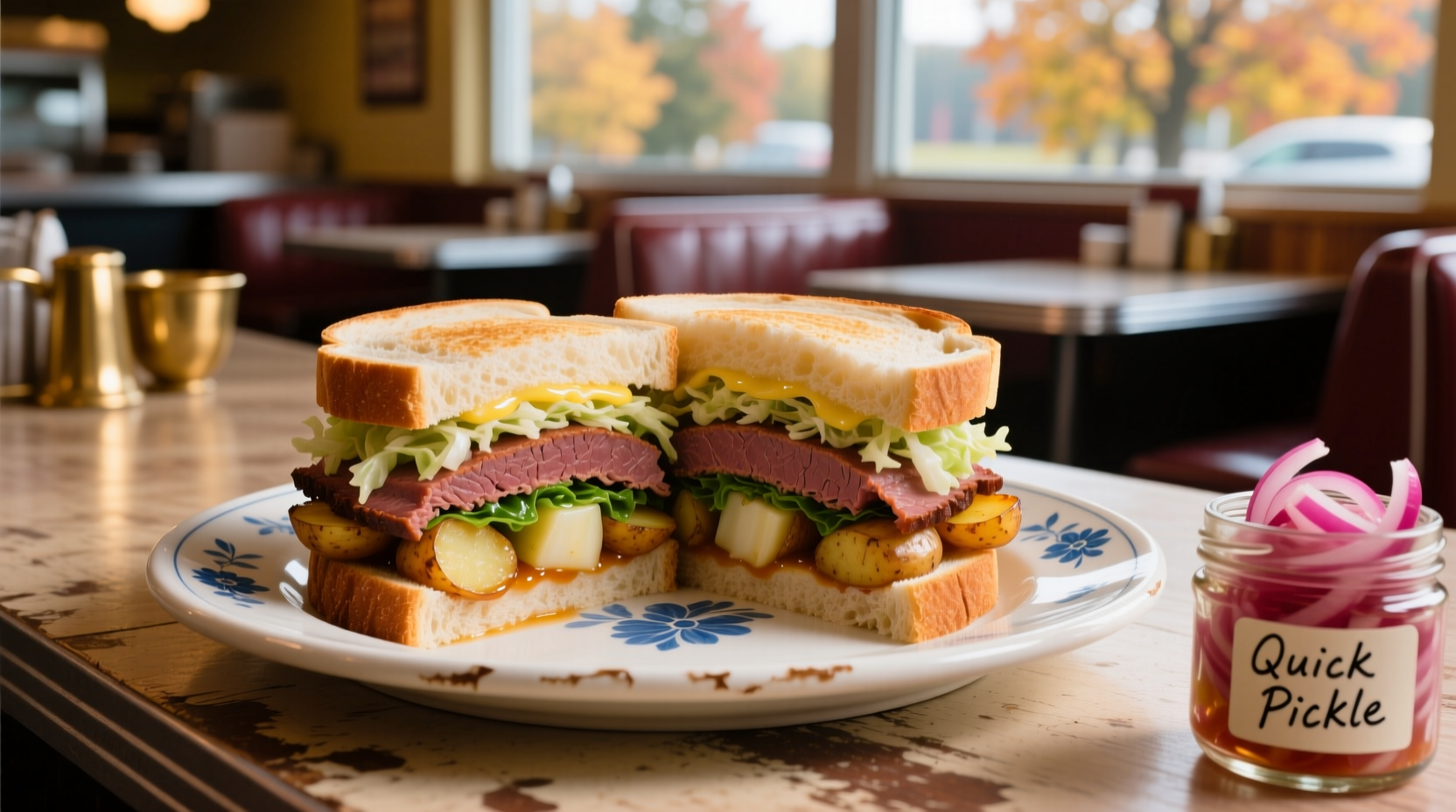 Perfectly cooked corned beef with cabbage and potatoes