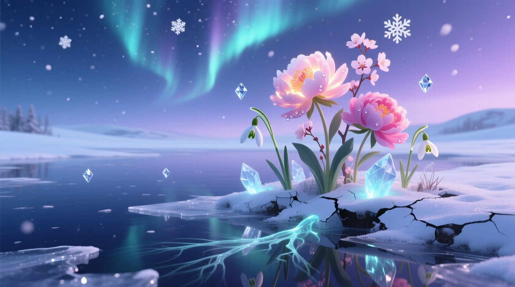 flowers blooming in winter
