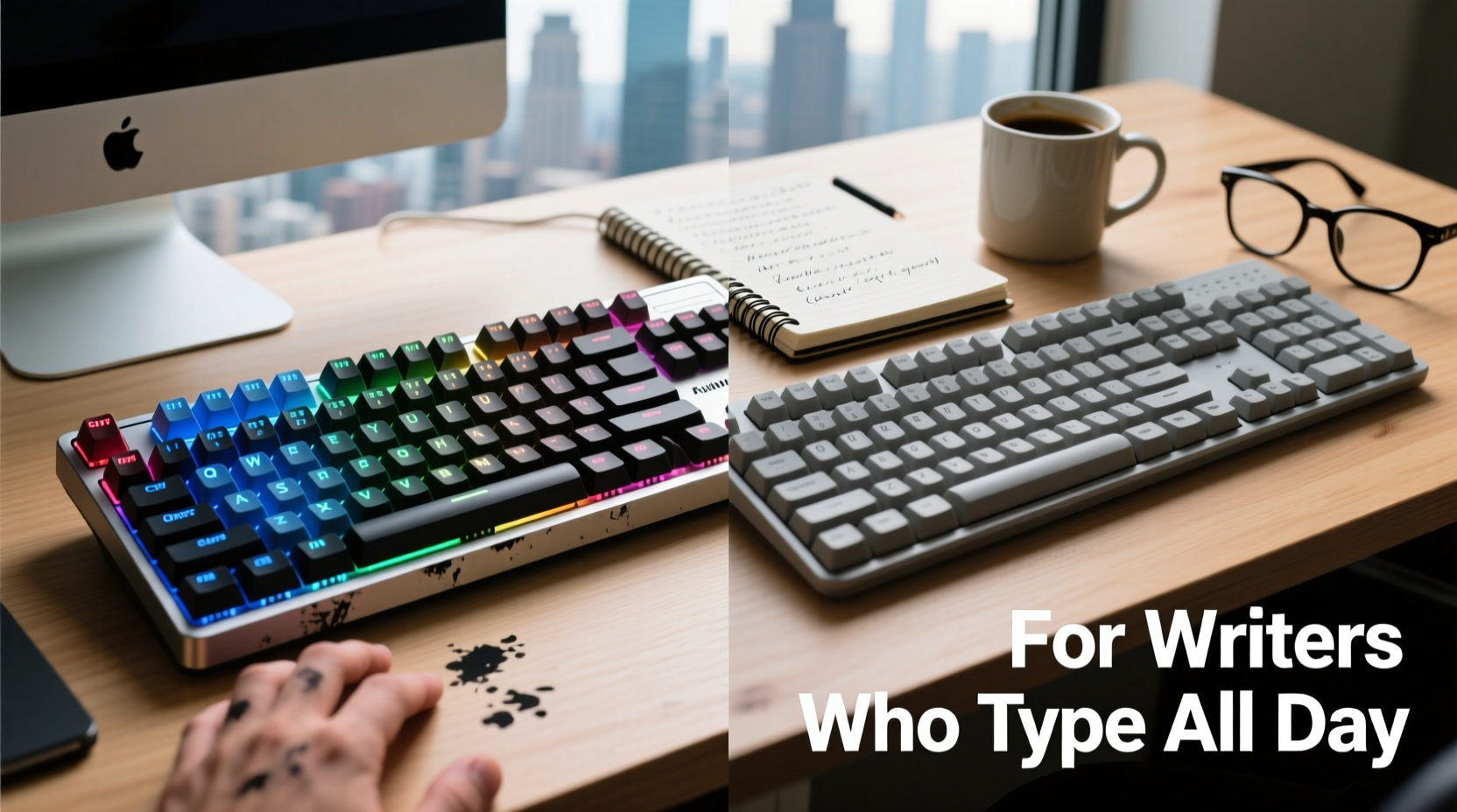 mechanical keyboard vs membrane for writers who type all day long