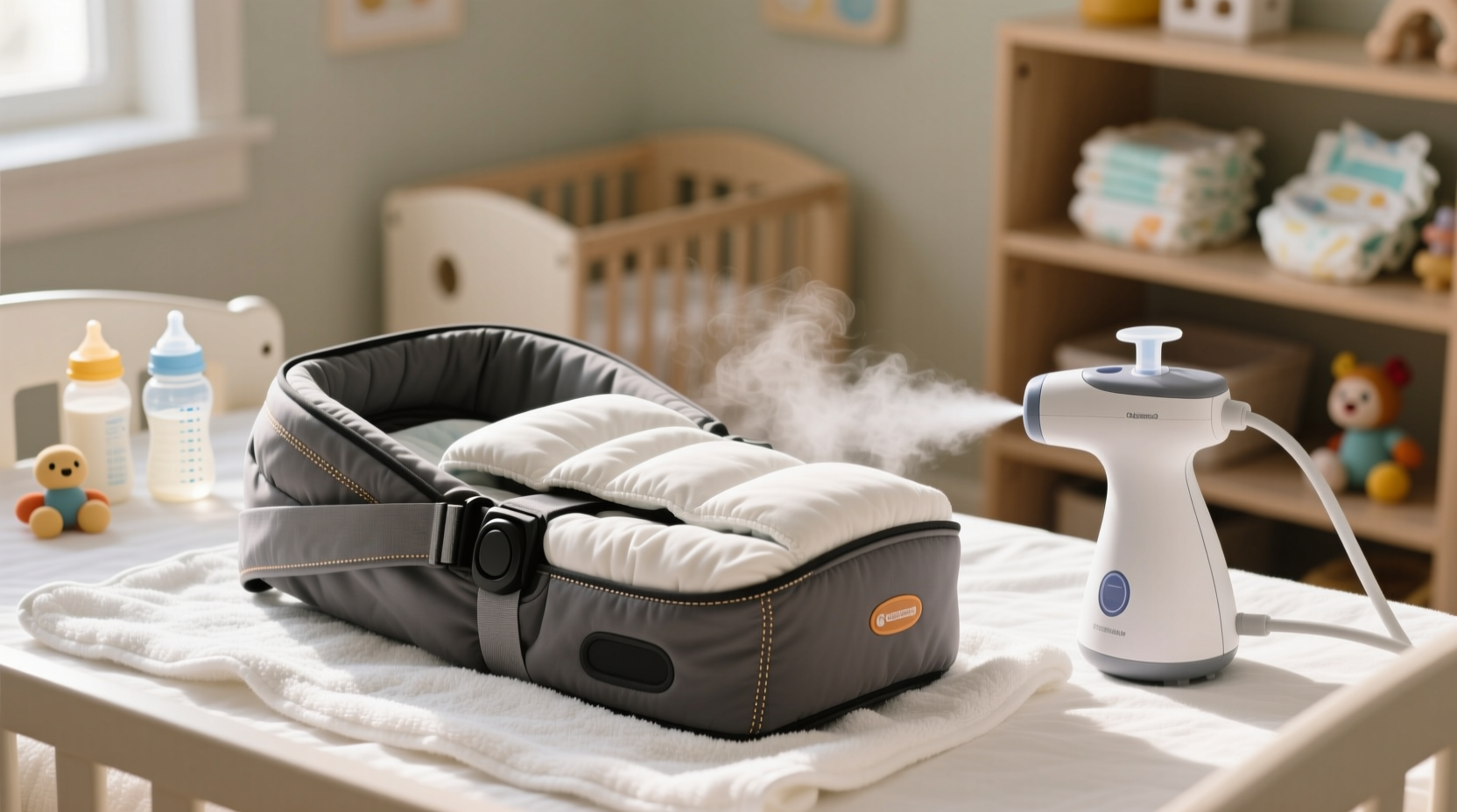 how to sanitize baby carriers after daycare