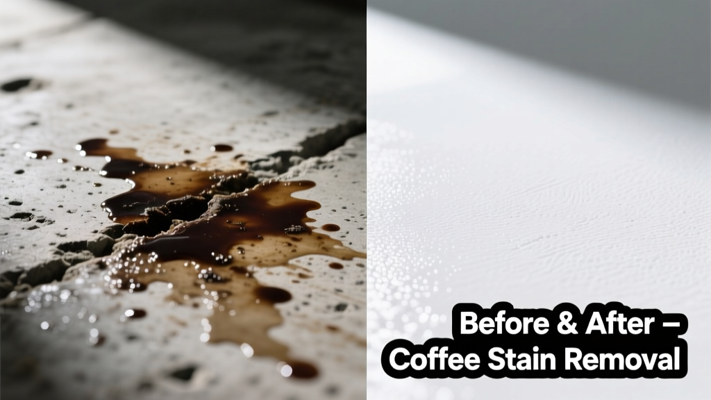 How to Remove Coffee Stains from Concrete Surfaces