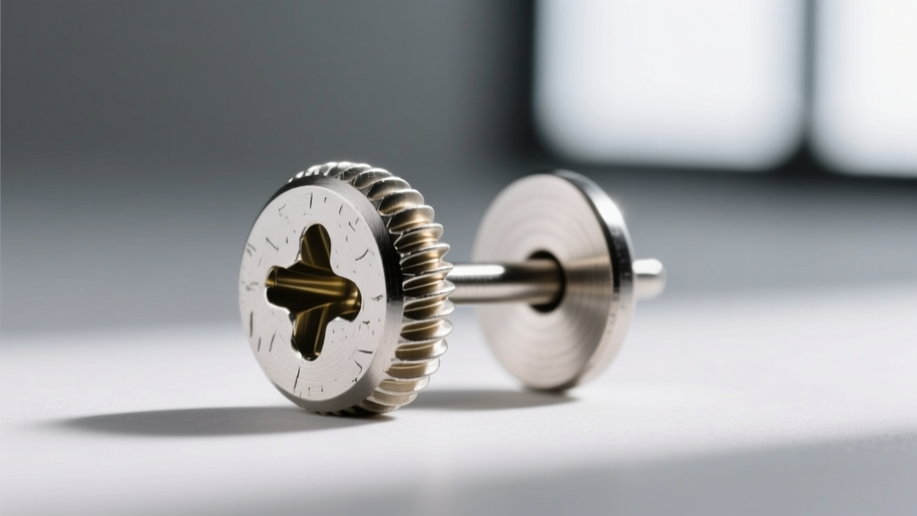 Detailed view of threaded screw-back earring clutch engaging with 18-gauge post highlighting precision machined metal threads