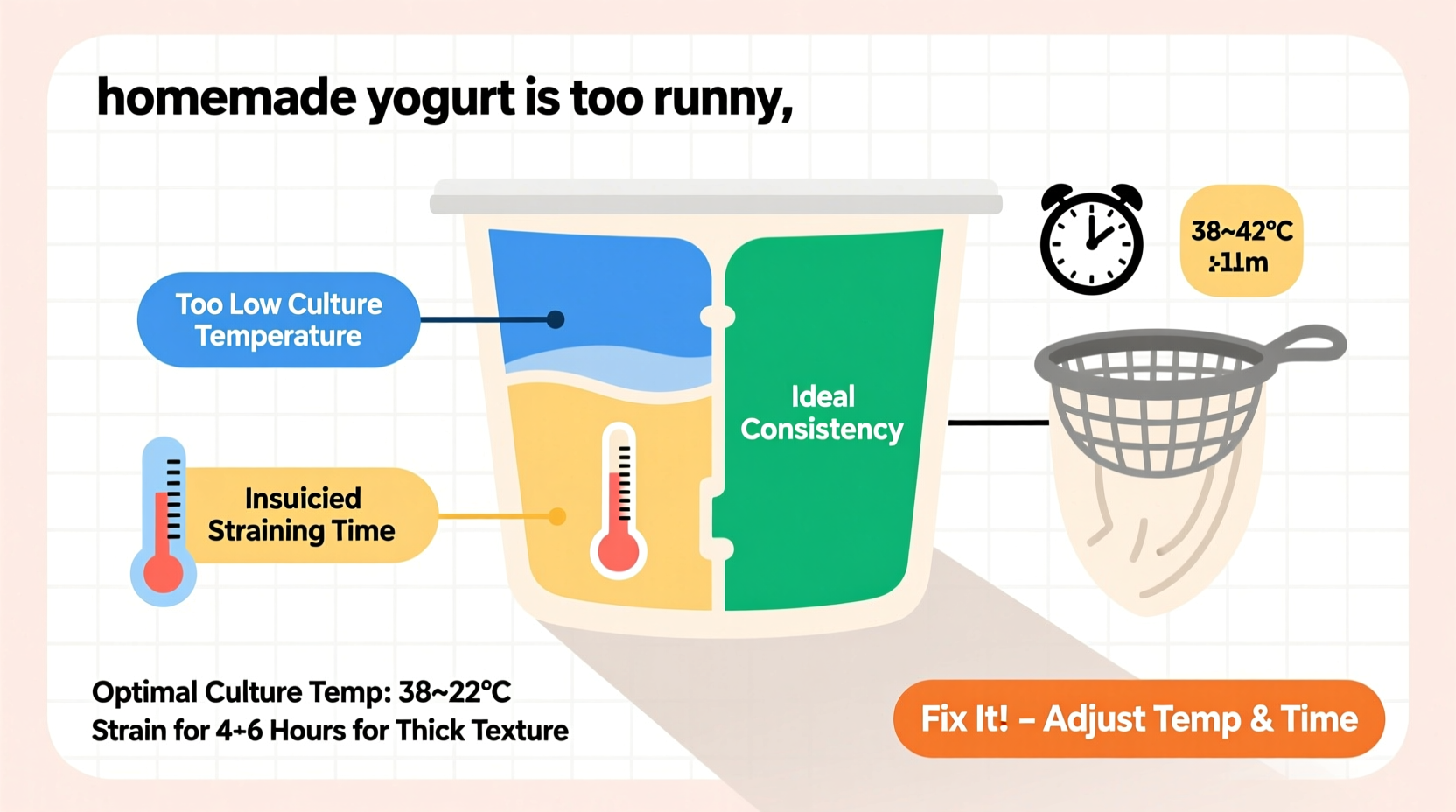 why is my homemade yogurt too runny fixing culture temperature and straining time
