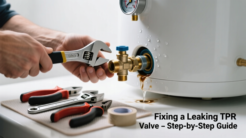 Fixing a Leaking TPR Valve on Bathroom Water Heater