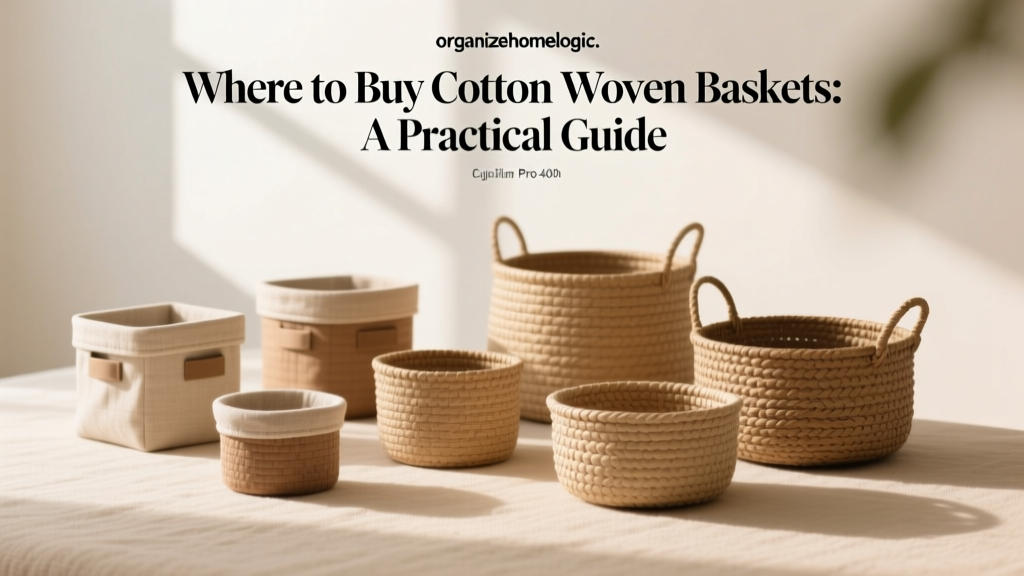 Where to Buy Cotton Woven Baskets: A Practical Guide