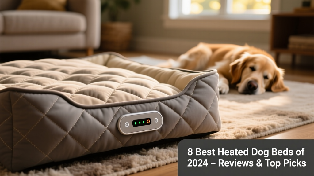 Close-up of the FurPetVo ThermaRelief bed showing its quilted fabric surface and control panel