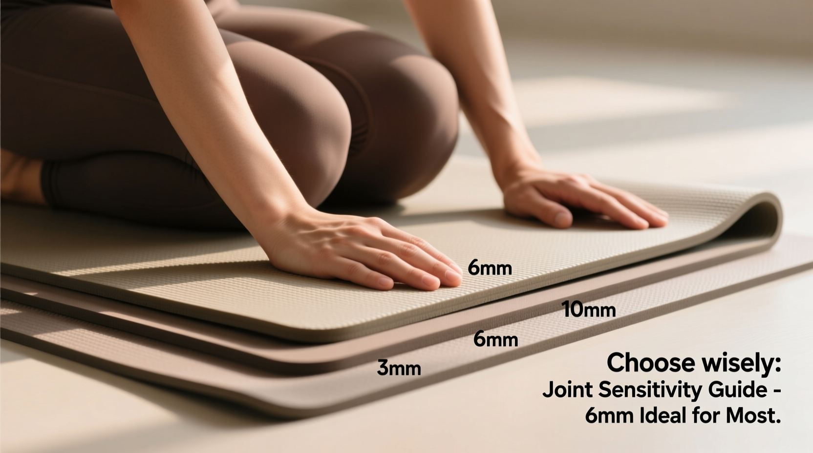 how to choose the right thickness for yoga mats based on joint sensitivity