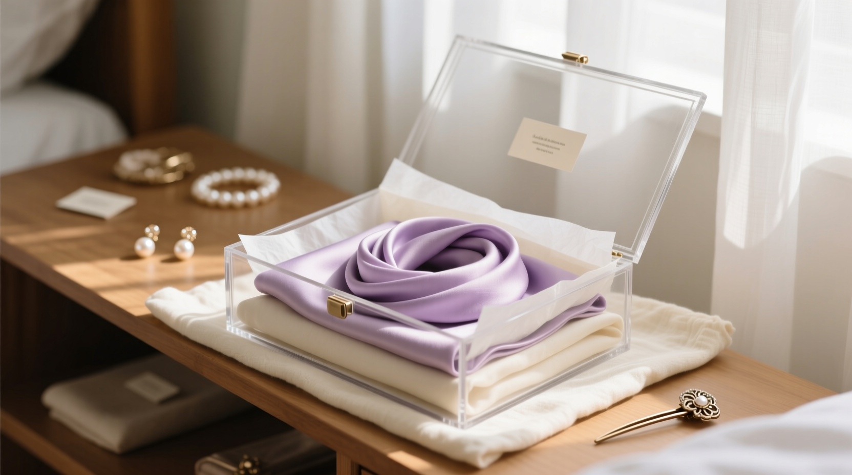 best way to store silk scarves to prevent creasing and fading over time
