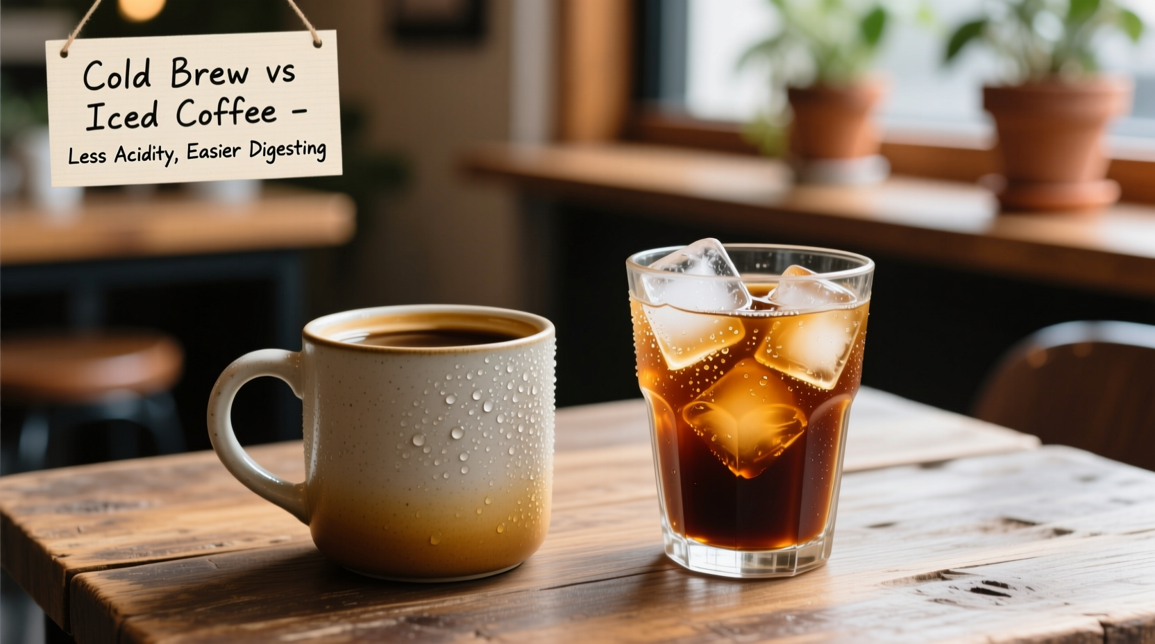 cold brew vs iced coffee which has less acidity and easier digestion