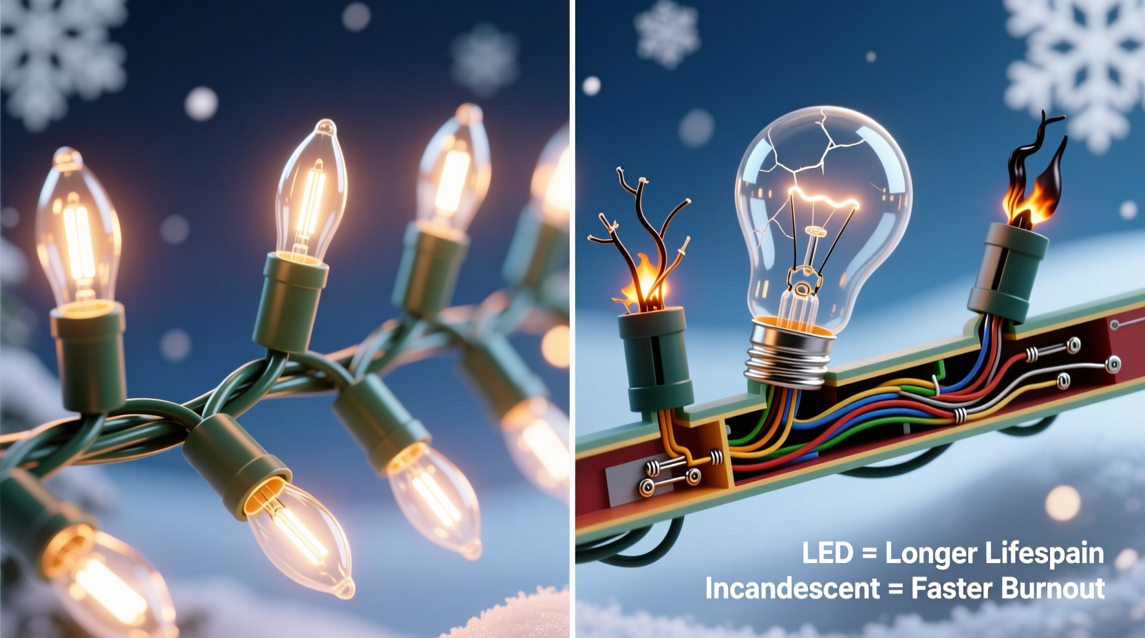 why do some christmas lights burn out faster than others and how to avoid it