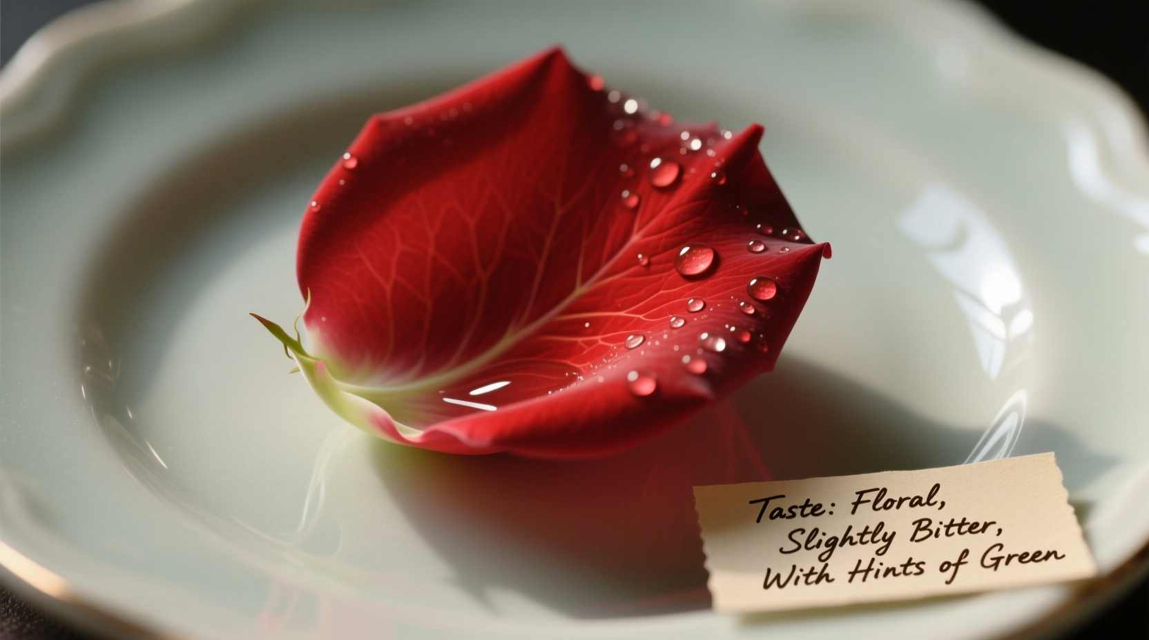 what does rose taste like