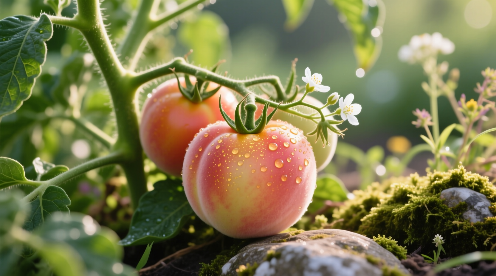 garden peach tomato