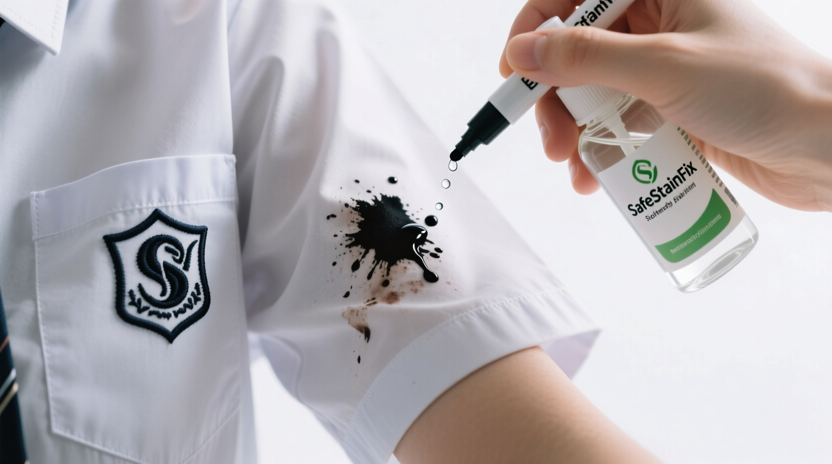 how to remove permanent marker from school uniforms