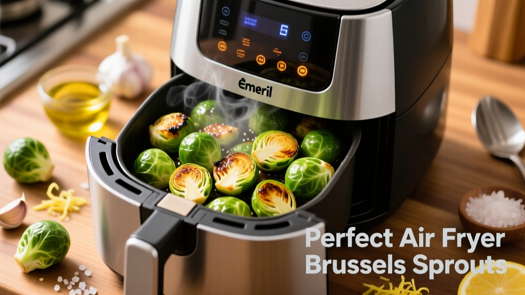 Perfect Air Fryer Brussels Sprouts in Emeril Air Fryer