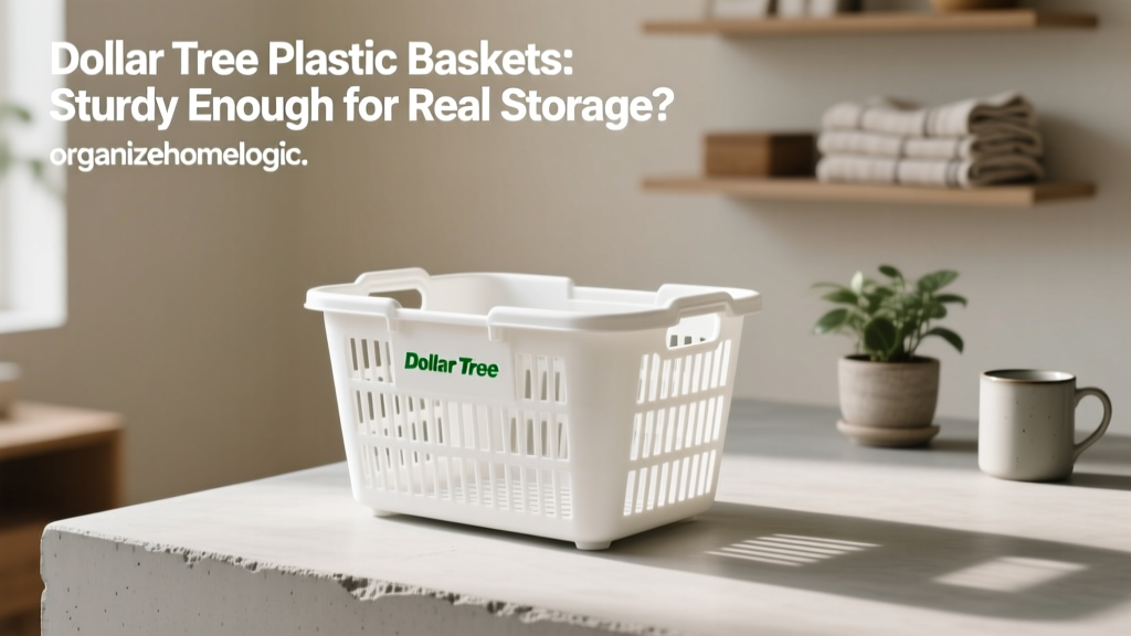 Dollar Tree Plastic Baskets: Sturdy Enough for Real Storage?