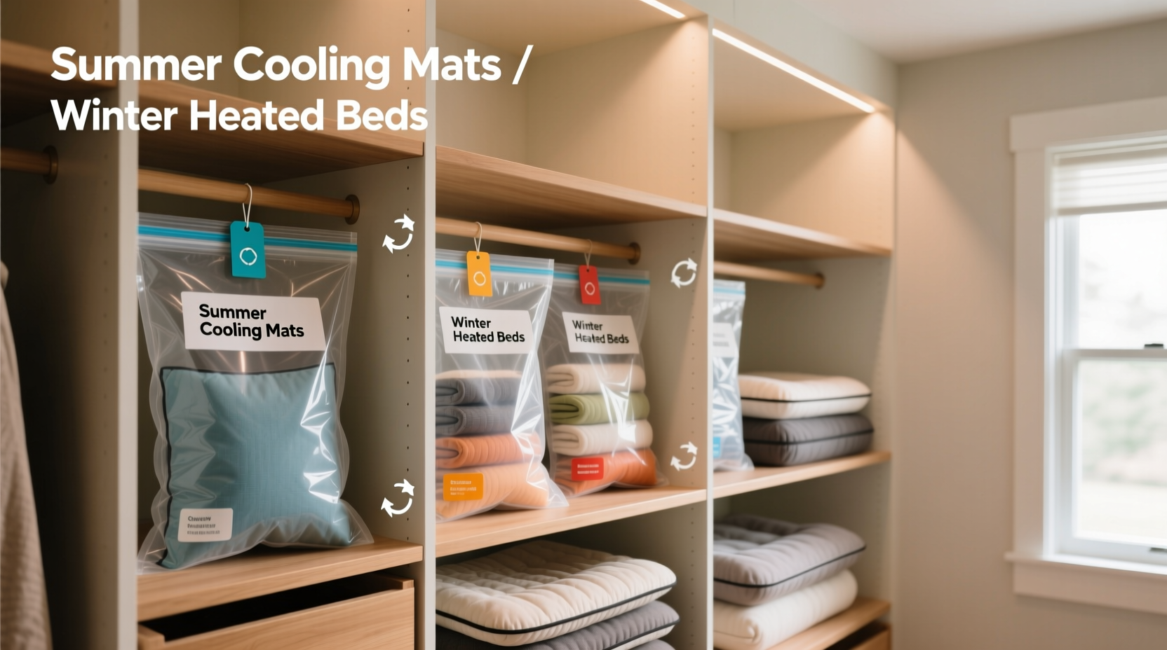 closet organization tips for pet beds
