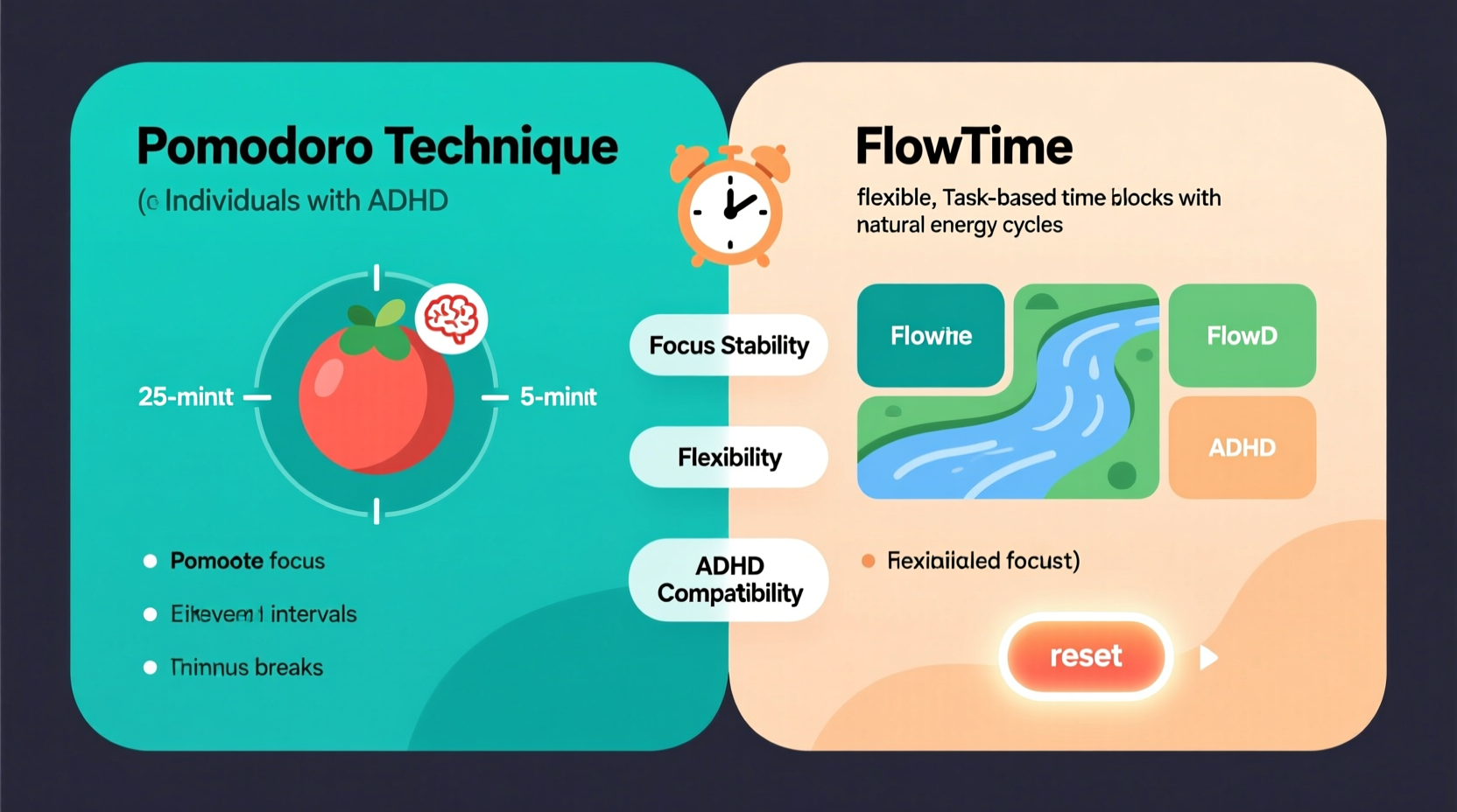 pomodoro technique vs flowtime which works better for adhd
