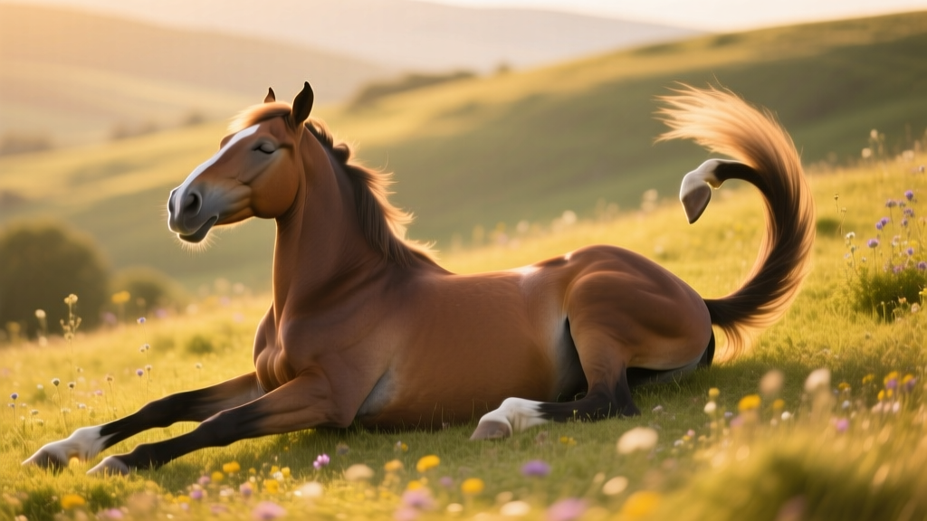Horse’s Unique Way of Sunbathing Is Cracking Everybody Up