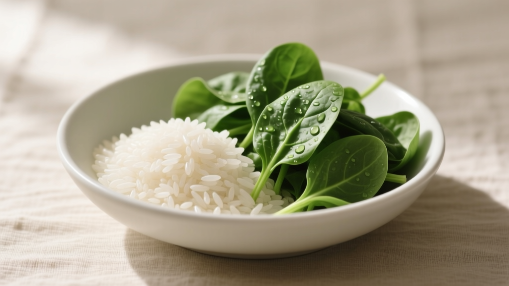 Rice and Spinach: Nutritious Pairing for Meals