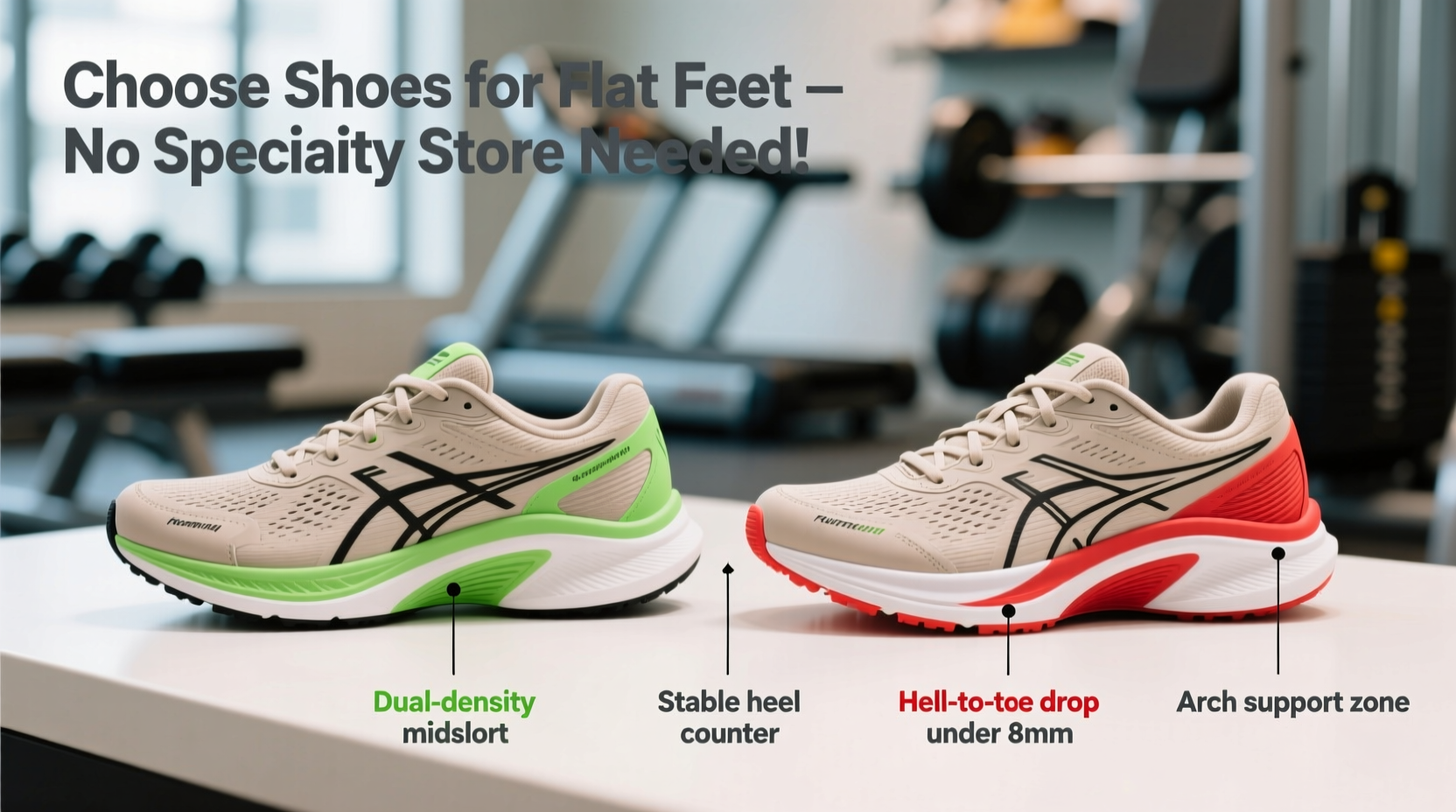 how to choose running shoes for flat feet without visiting a specialty store