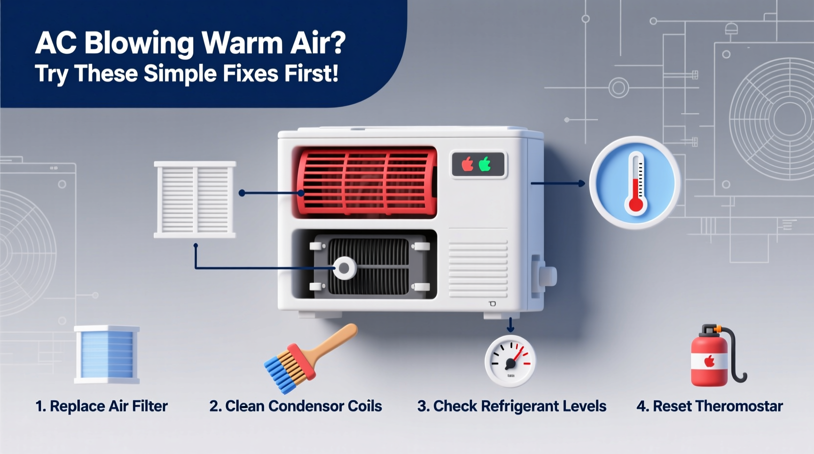 ac blowing warm air simple fixes before calling a pro