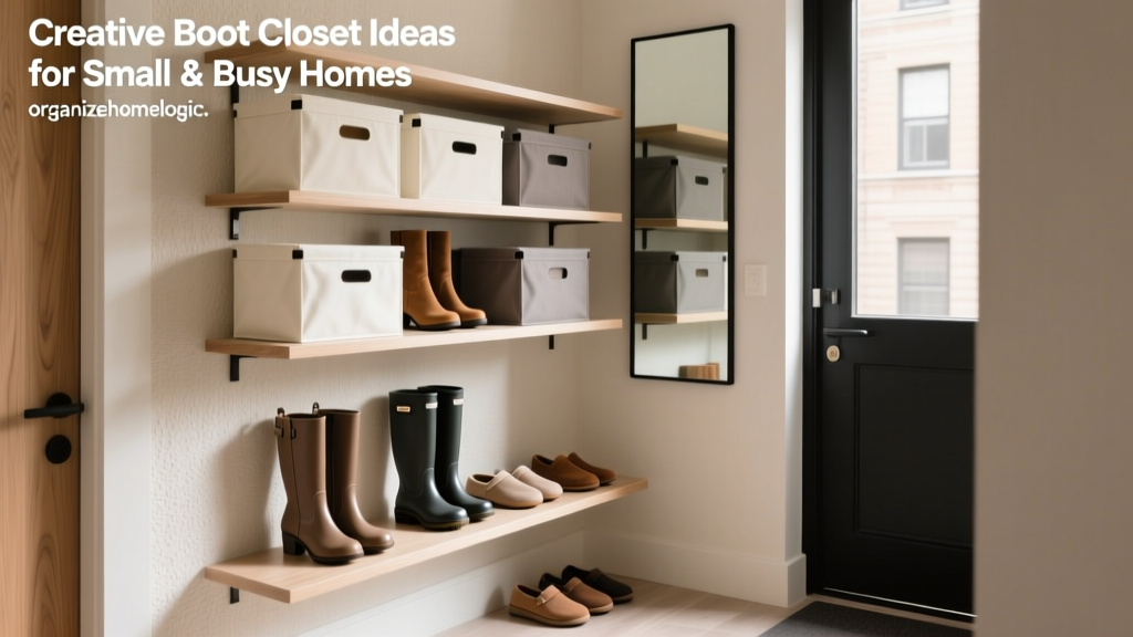 Creative Boot Closet Ideas for Small & Busy Homes