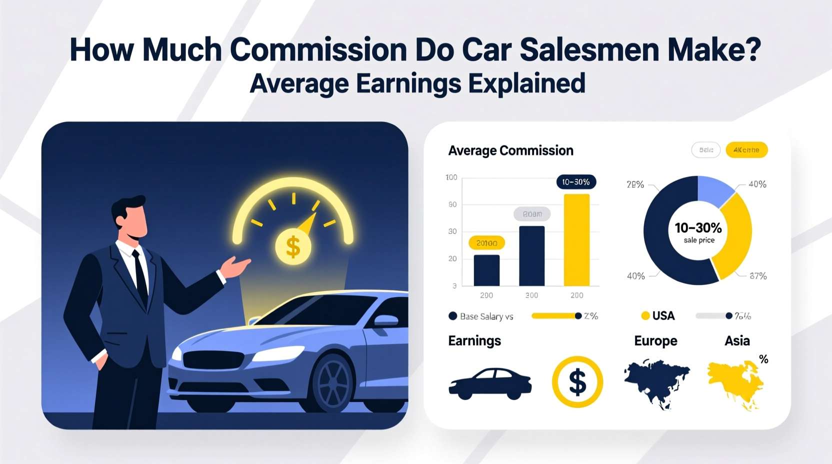 how much commission do car salesman make