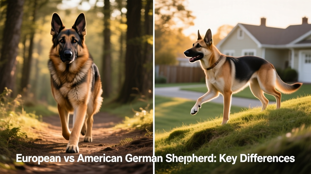 European vs American German Shepherd