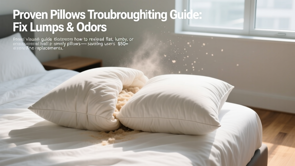 Proven Pillows Troubleshooting Guide: Fix Lumps & Odors