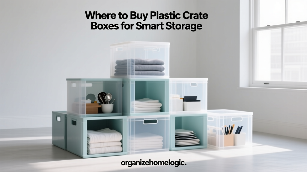 Where to Buy Plastic Crate Boxes for Smart Storage