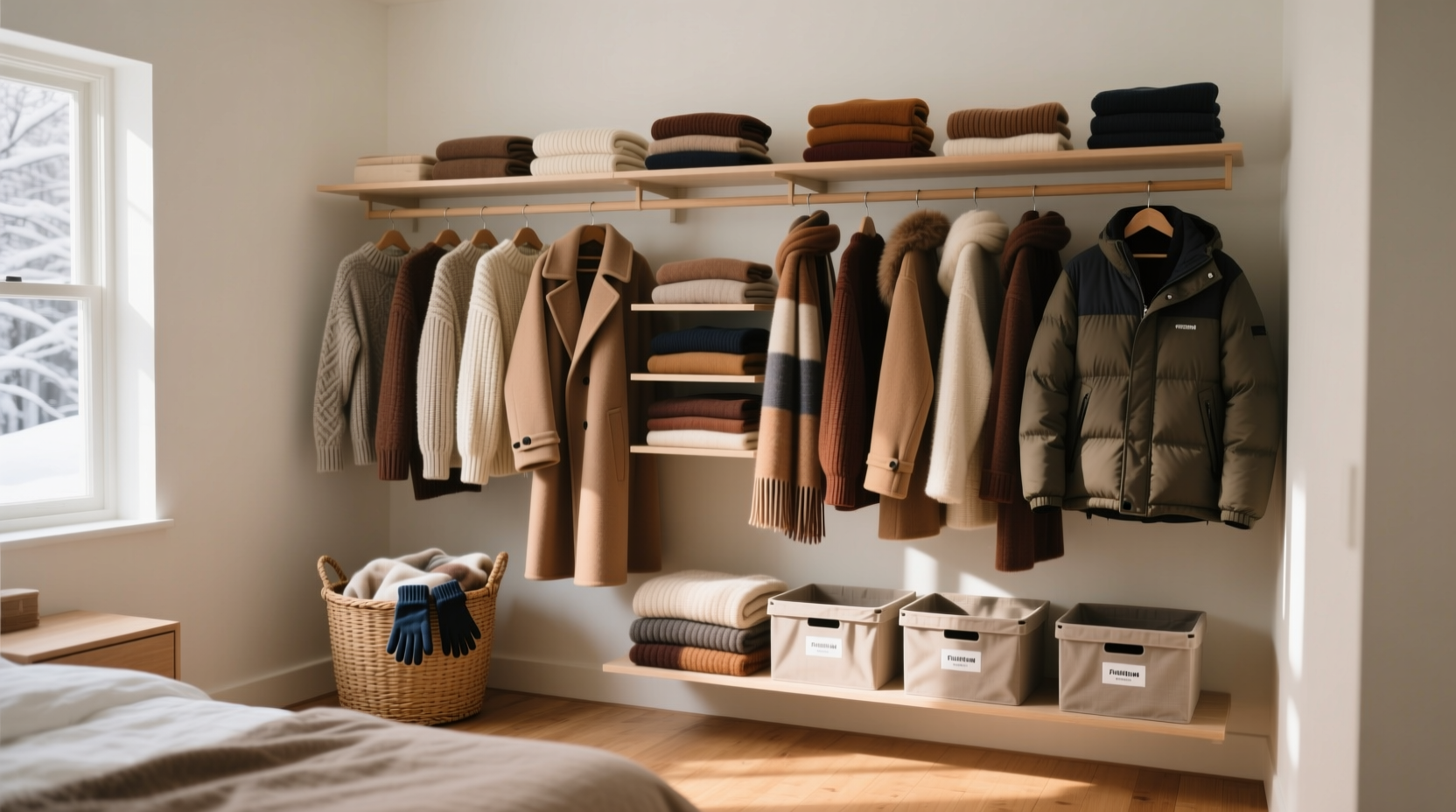 winter closet organizing tips