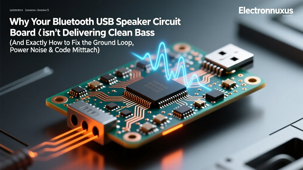 Why Your Bluetooth USB Speaker Circuit Board Isn’t Delivering Clean Bass (And Exactly How to Fix the Ground Loop, Power Noise & Codec Mismatch)