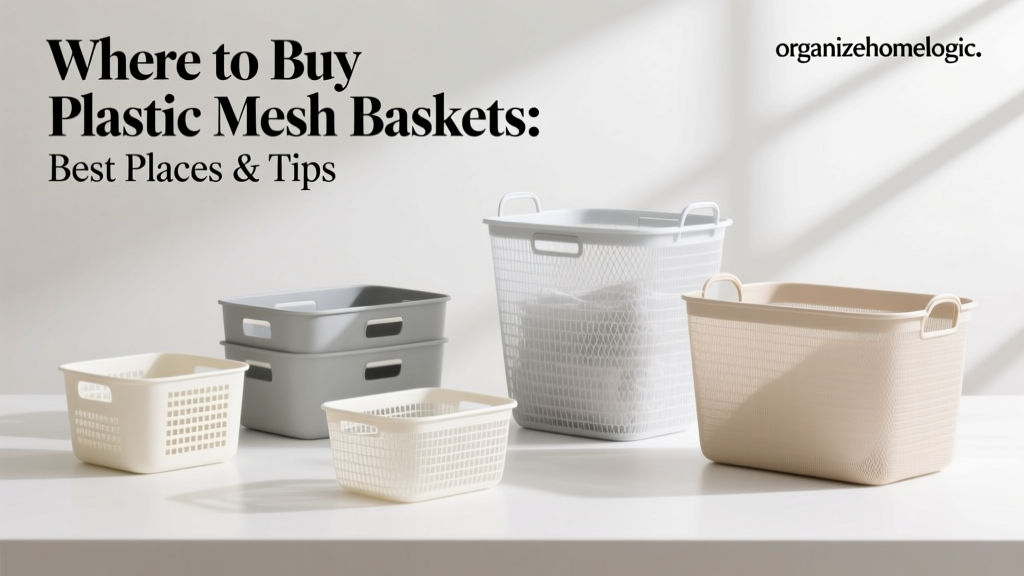 Where to Buy Plastic Mesh Baskets: Best Places & Tips