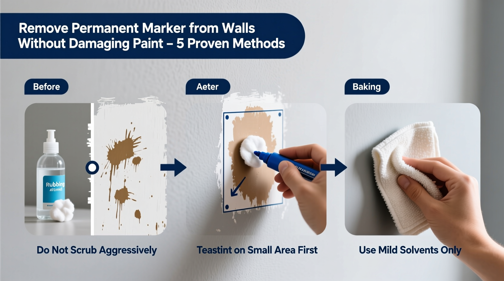 how to remove permanent marker from walls without stripping the paint