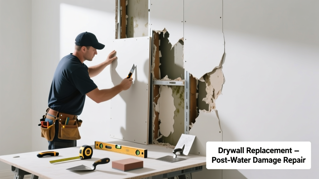 Replacing Damaged Drywall After Water Exposure