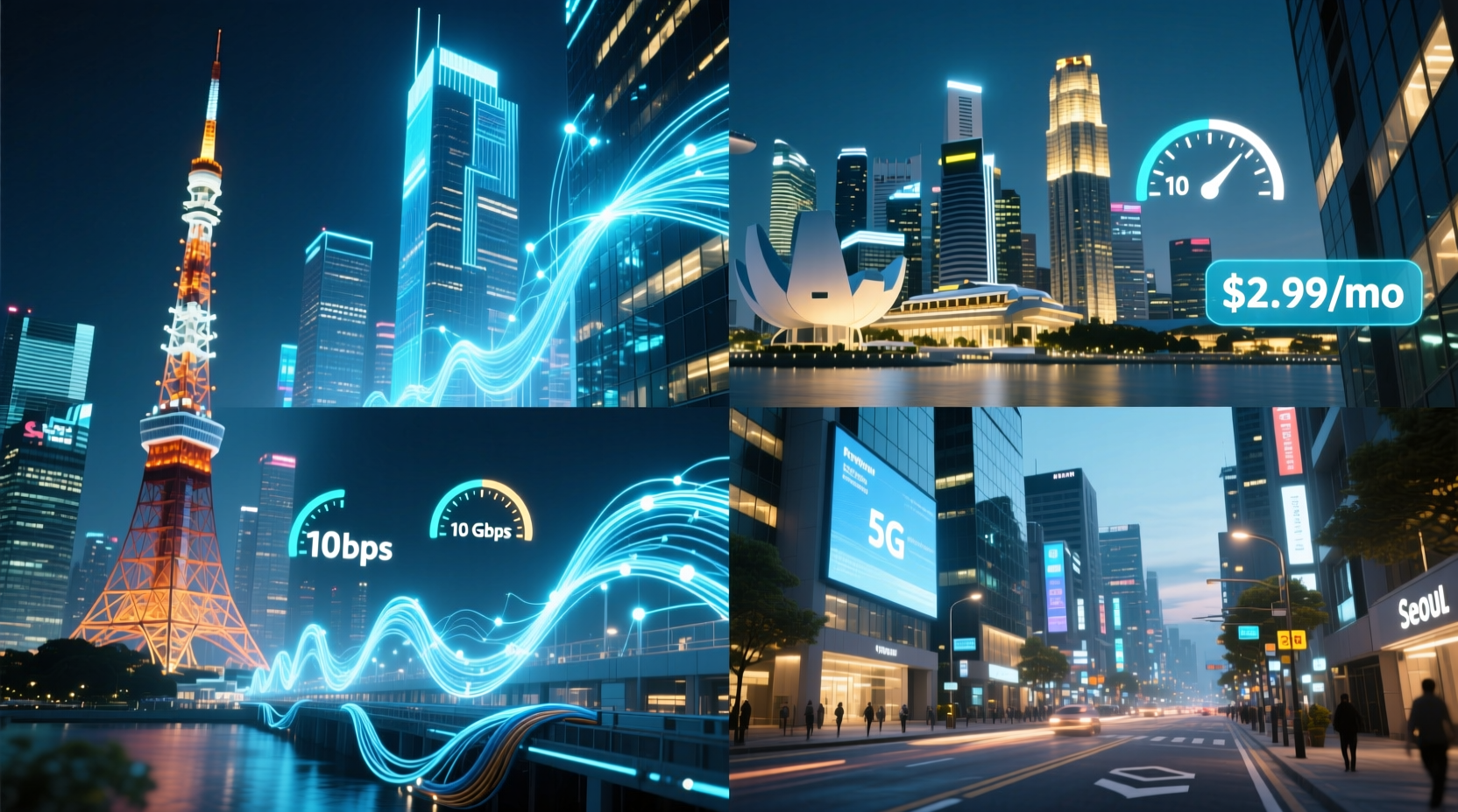 the best cities for fast or cheap internet