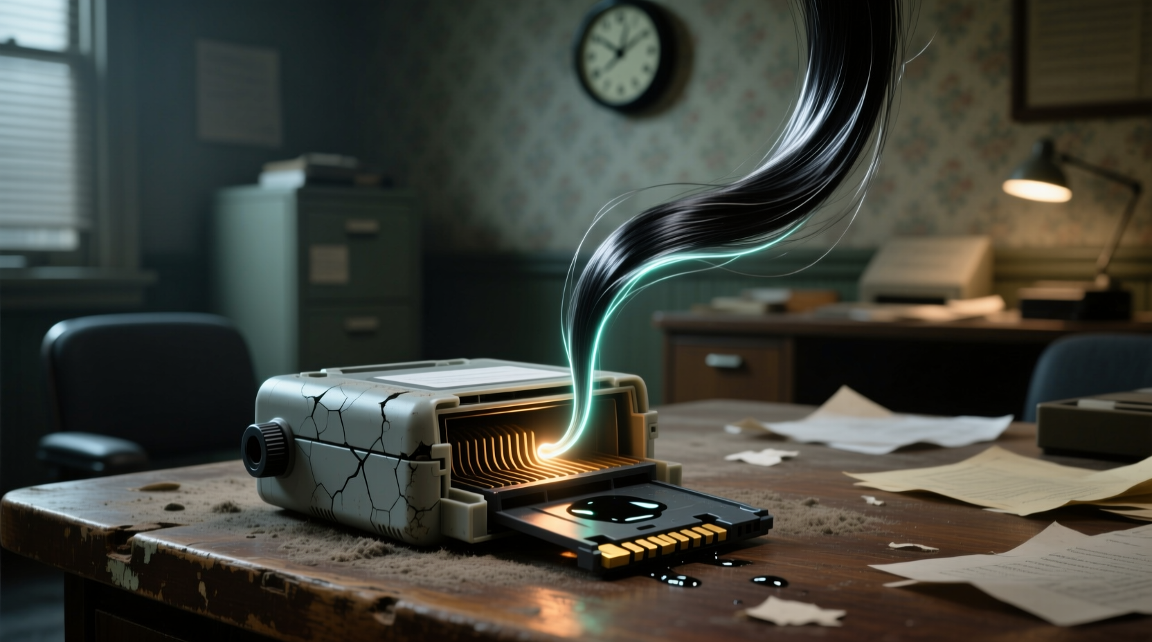 revive a seemingly empty printer cartridge with a hair