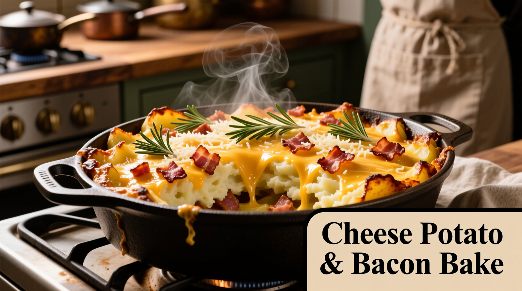 Perfect Cheese Potato and Bacon Bake Recipe: Crispy & Creamy