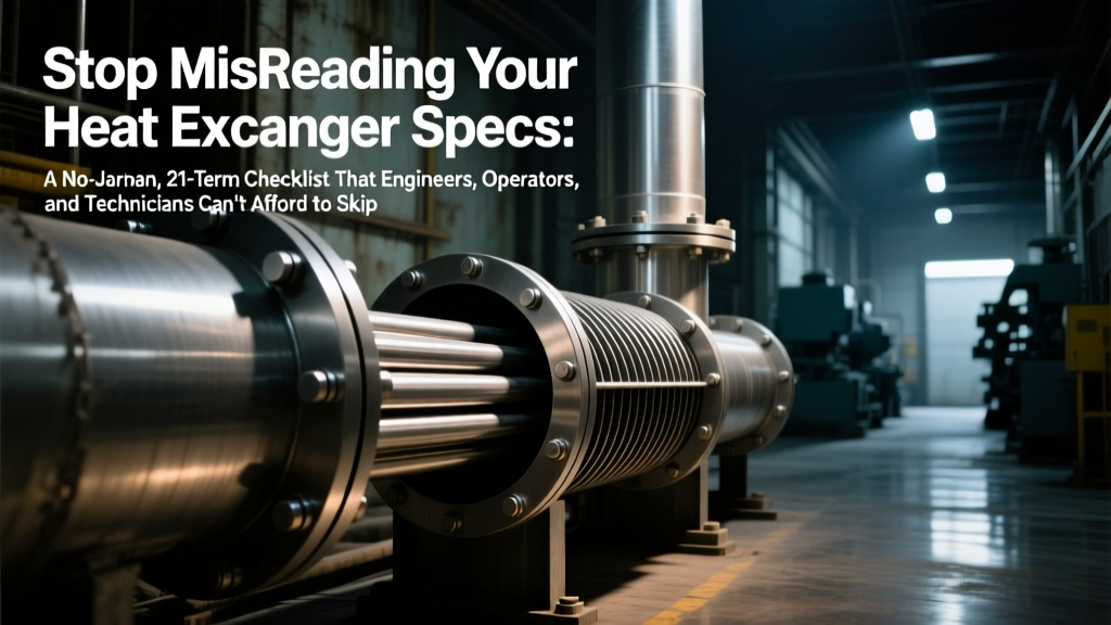 Heat Exchanger Terms: 21-Point Field Checklist