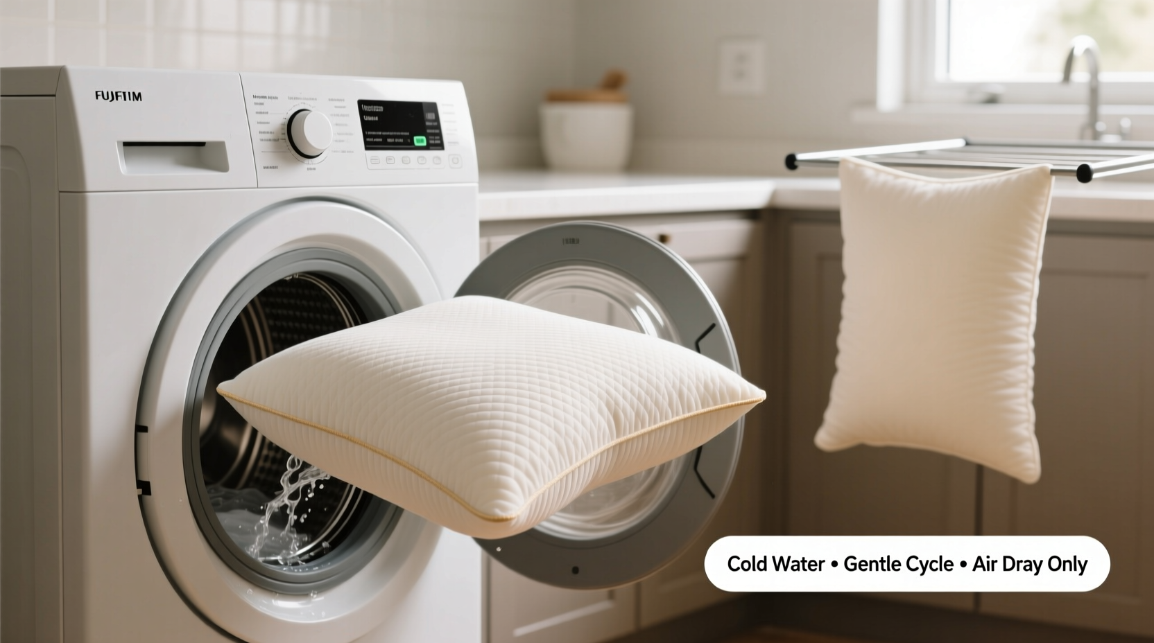 how to wash memory foam pillow covers safely