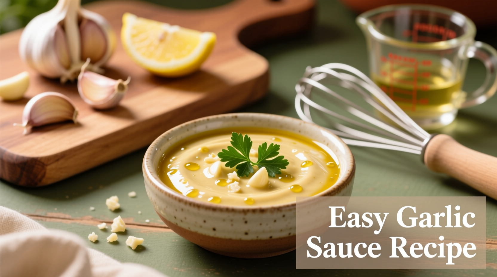 5-Minute Easy Garlic Sauce Recipe: Simple & Versatile