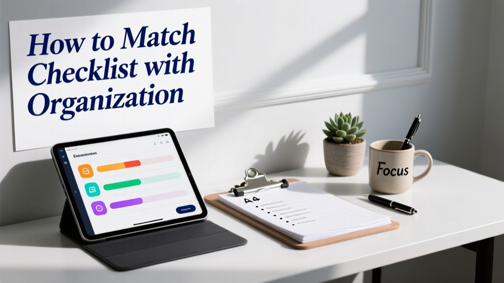 How To Match Checklist With Organization: A Practical System for Living Room Efficiency