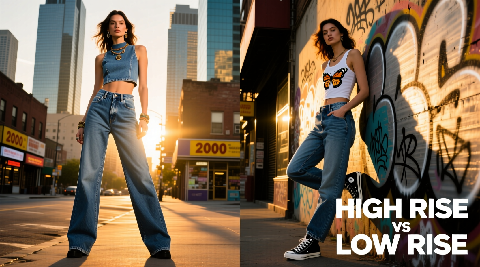 High Rise Vs Low Rise Jeans Are We Really Going Back To 2000s Fashion