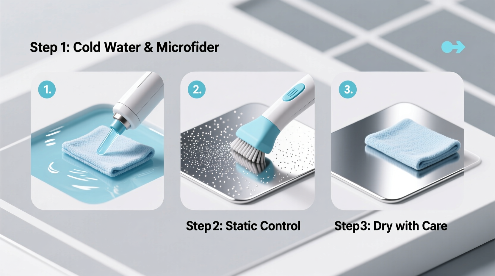 glitter removal without damaging metallic prints