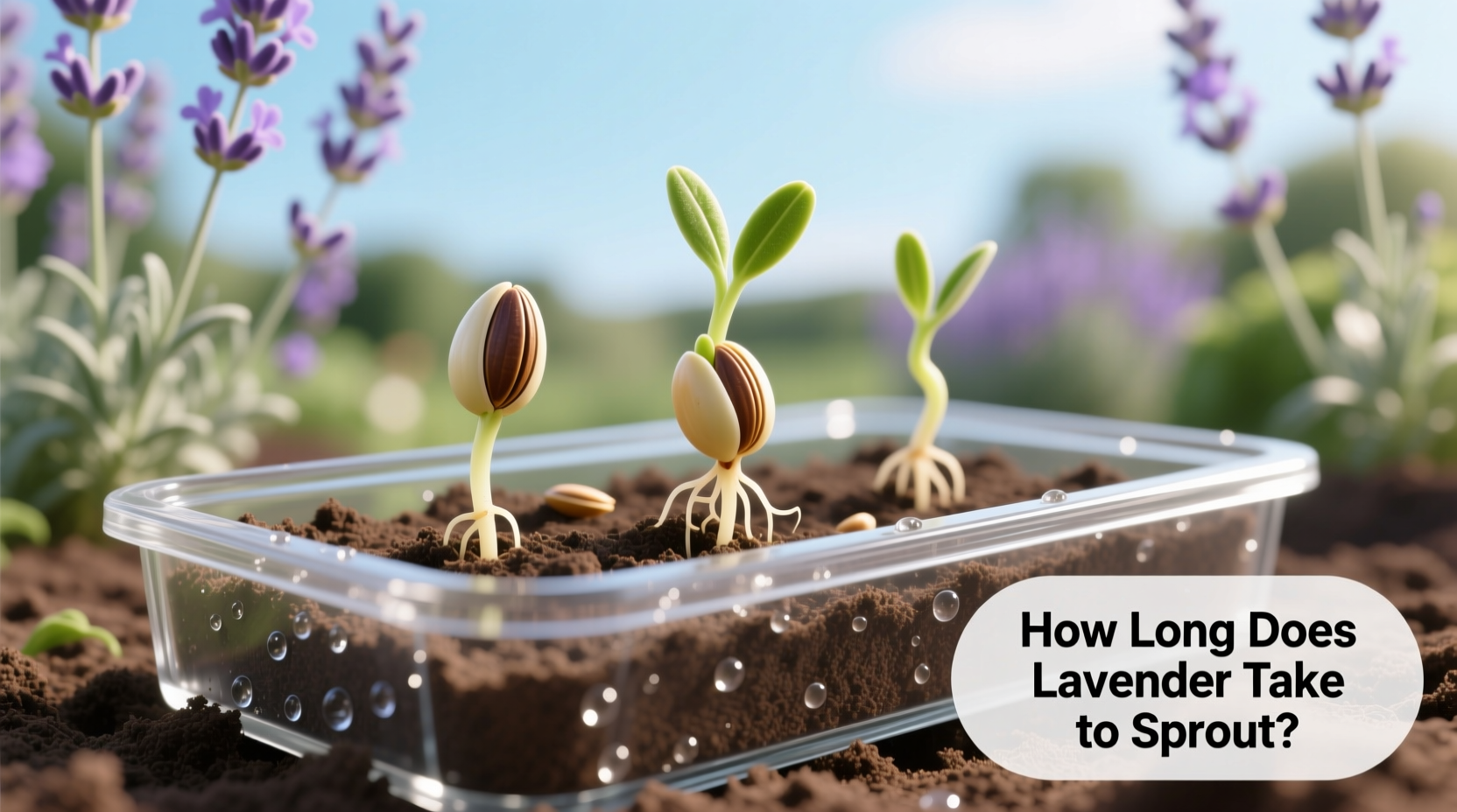 Lavender Sprouting: 14-28 Days | TheHomeSprouts