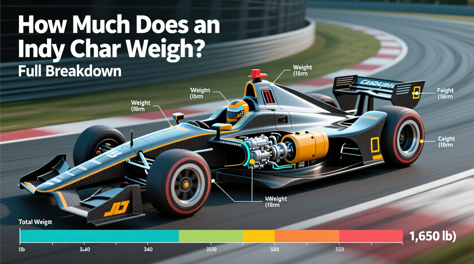 how much does an indy car weigh