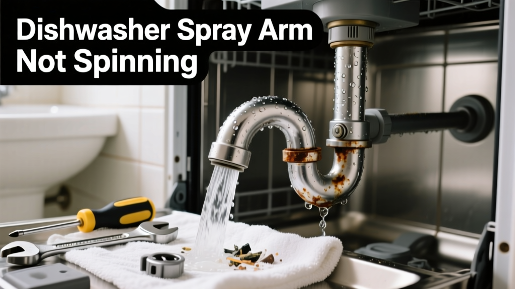 Dishwasher Spray Arm Not Spinning in Bathroom Fix
