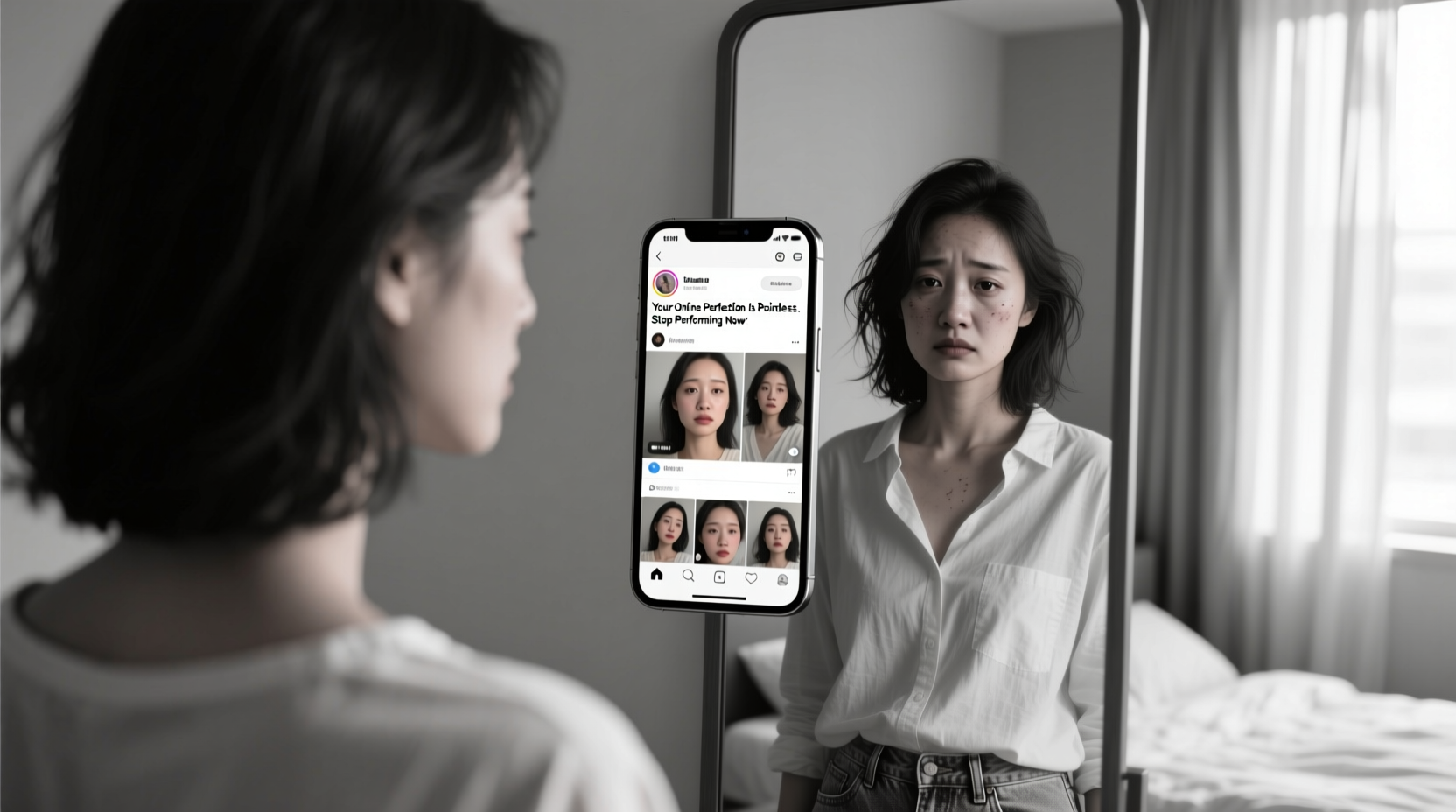 your online perfection is pointless stop performing now