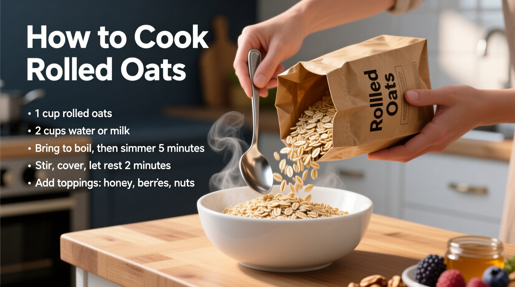 how do i cook rolled oats